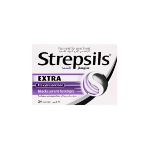 STREPSILS EXTRA Blackcurrant lozenges 24s