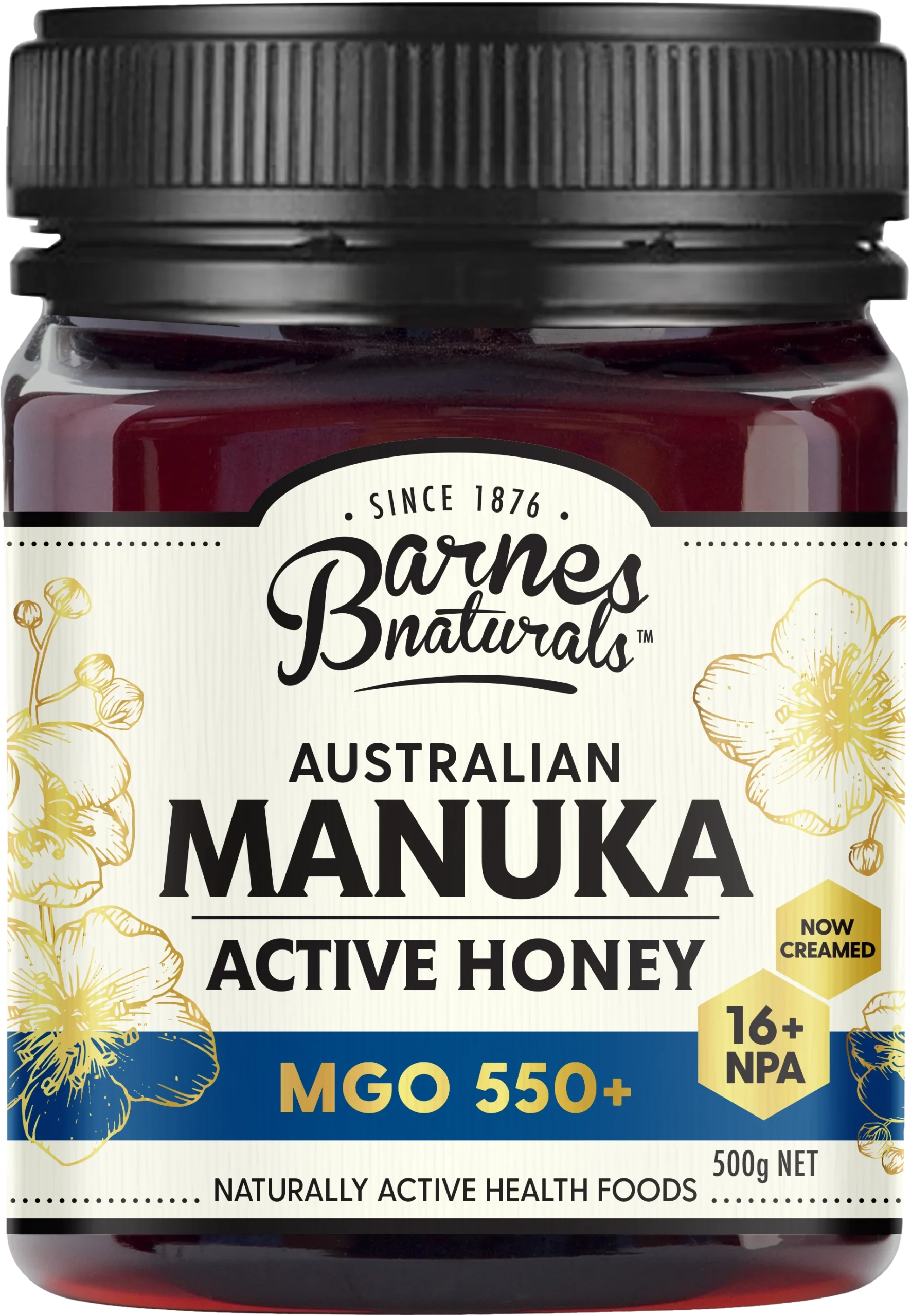 Barnes naturals MANUKA HONEY MGO 550+ 250g