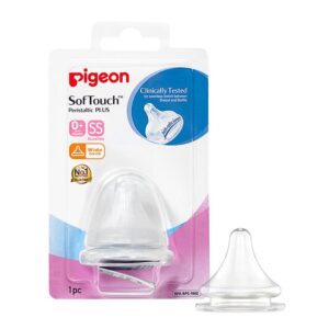 PIGEON Soft touch Nipple wide neck 0+months-SS