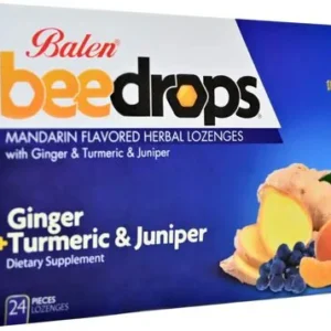 Balen BeeDrops Ginger, Turmeric, Juniper and Mandarin Lozenges