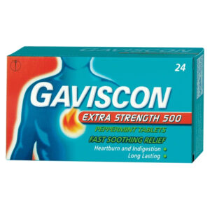 Gaviscon Extra Strength Peppermint 500 Tablet