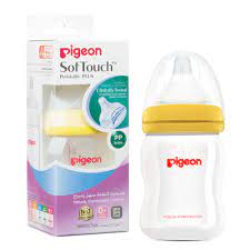 PIGEON Soft touch plastic bottle 0+month 160ml