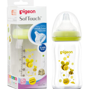 PIGEON Soft touch glass bottle 0+month 160ml