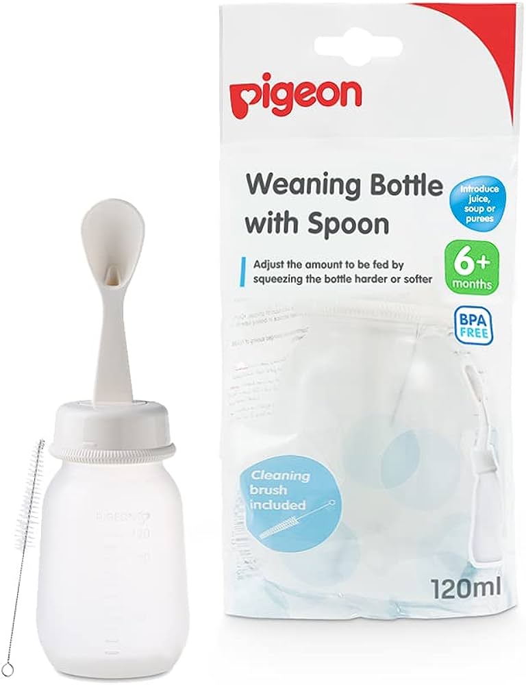 PIGEON Weaning bottle with spoon 120ml