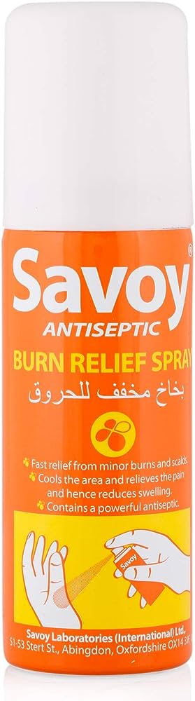 Savoy Antiseptic Burn Relief Spray