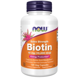 NOW BIOTIN 10mg Capsules 120's