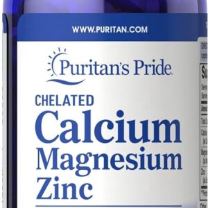 PP Chelated Calcium, Magnesium, Zinc Caplets 100's