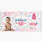 Johnson's Gentle All Over Wipes 72s