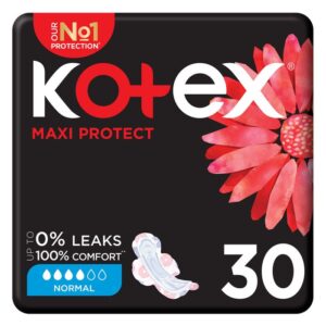 KOTEX maxi protect normal pads 30's