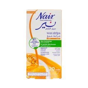 NAIR Hair remover wax strips (body) with milk & honey extract 20's