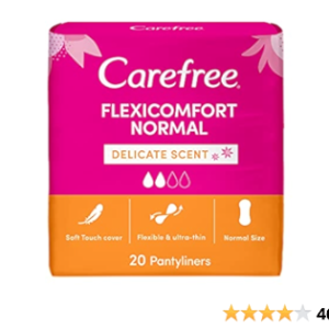 CAREFREE Flexicomfort normal delicate scent pantyliners 20's