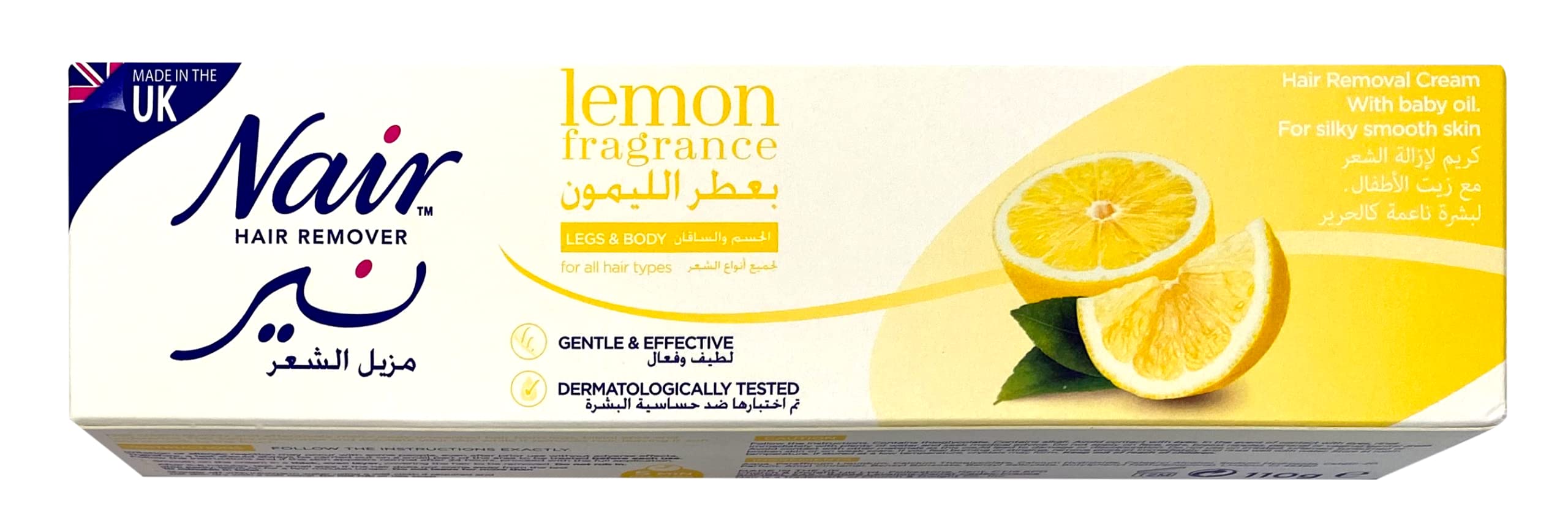 NAIR Hair remover cream-legs & body (lemon fragrance) 110g