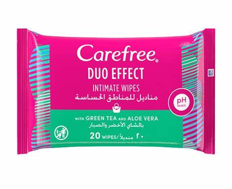 Carefree Duo Effect Intimate Wipes