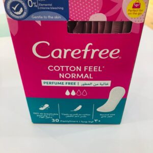 CAREFREE cotton feel normal perfume free pantyliners 30's