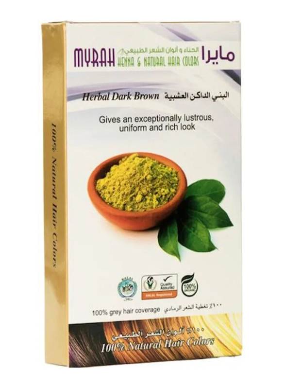 MYRAH Herbal henna & natural hair colors dark brown